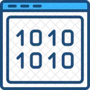 Codigo Binario Web Desarrollo Icono