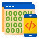 Código binario  Icono