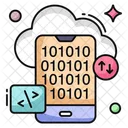 Datos Binarios Moviles Codigo Binario Movil Codigo Digital Icono