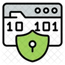 Codigo Binario Seguro Codificacion Digital Datos Binarios Icono