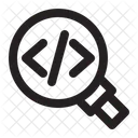 Pesquisa de bug de código  Ícone