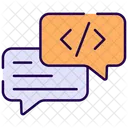 Charla de código  Icono