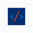 Corchetes De Codigo Programacion Codigo De Barras Icono