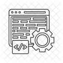 Código de back-end  Ícone