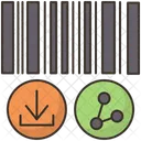Compartilhamento de código de barras  Ícone