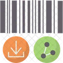 Compartilhamento de código de barras  Ícone
