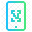 Celular com código de barras  Icon
