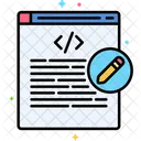 Codigo De Edicion Icono