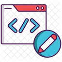 Codigo De Edicion Icono