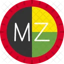 Codigo De Marcacion De Mozambique Codigo De Marcacion Codigo De Pais Icono