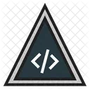 Codigo De Programacao Triangular Programacao Codificacao Ícone