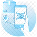 Digitalizacao De Encomendas Digitalizacao De Codigo QR Rastreamento De Encomendas Ícone