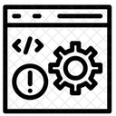 Error de desarrollo de código  Icono