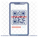 Codigo Qr Codigo De Respuesta Rapida Codigo De Barras Matricial Icono