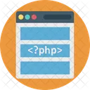 Codigo Fonte Gerenciamento De Conteudo Codigo De Programacao Ícone