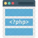 Codigo Fonte Gerenciamento De Conteudo Codigo De Programacao Ícone