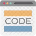 Codigo Fonte Gerenciamento De Conteudo Codigo De Programacao Ícone