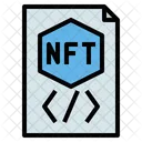 Código nft  Icono