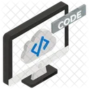 Codigo En La Nube Programacion En La Nube Software En La Nube Icono