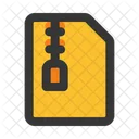 Zip Rar Documento Icono