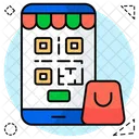 Codigo Qr Codigo De Barras Codigo Qr Movel Ícone