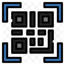 Codigo QR Abstrato Binario Ícone