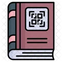 Qr Codigo Libro Icono