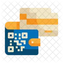 Código qr billetera  Icono