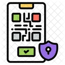 Codigo QR Movel Digitalizacao Movel Codigo QR Do Smartphone Ícone