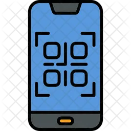 Código qr del teléfono inteligente  Icono