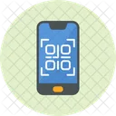 Código qr del teléfono inteligente  Icono