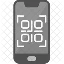 Código qr del teléfono inteligente  Icono