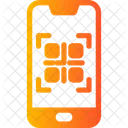 Código qr del teléfono inteligente  Icono