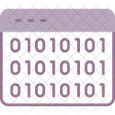 Codigo De Sitio Web Binario Codificacion Icono