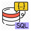 Codigo Sql Programacao Sql Codificacao De Banco De Dados Ícone