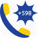 Uruguay Pais Codigo Internacional Icono