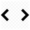 Vista De Codigo Icono Del Editor Icono De Formato De Texto Icono