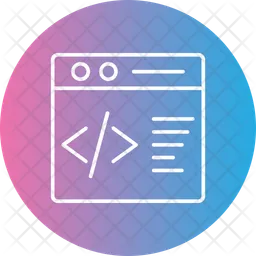 Códigos de sitio web  Icono