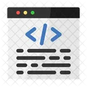 Coding Web Binary Code Icon