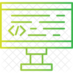 Coding Icon - Download in Gradient Style