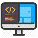 Web Design Service Codeing Icon