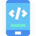 Coding System Mobile Phone Icon