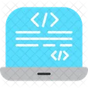 Coding Education Laptop Icon