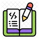 Coding Book Programming Book Handbook Icon