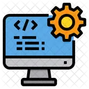 Computer Engineer Coding Icon