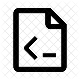 Coding File Icon - Download in Line Style