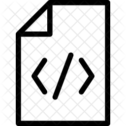 Coding file Icon - Download in Line Style