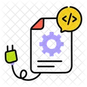 Programming File Coding File Source Code 아이콘