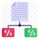 Coding File Network Coding Programming Icon