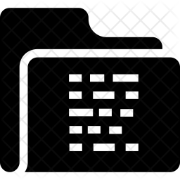 Coding folder Icon - Download in Glyph Style